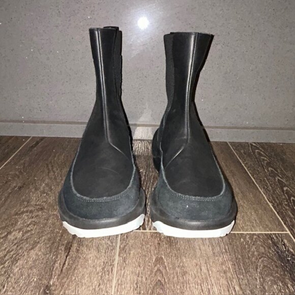 The North Face Halseigh Knit Winter Snow Boots Black White WNF0A817P Womens 10.5 - Picture 4 of 9